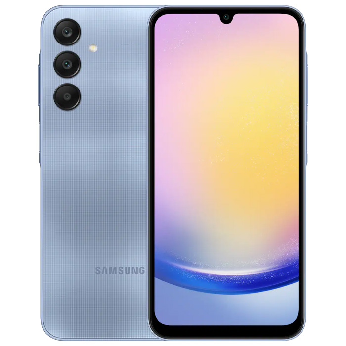 رنگ آبی گوشی موبایل سامسونگ Galaxy A25 5G