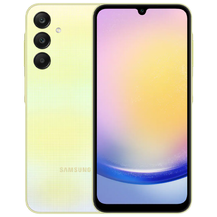 رنگ زرد گوشی موبایل سامسونگ Galaxy A25 5G