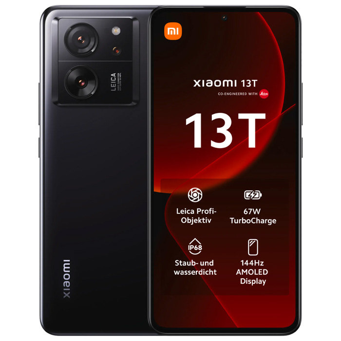 رنگ مشکی گوشی موبایل شیائومی Xiaomi 13T 5G
