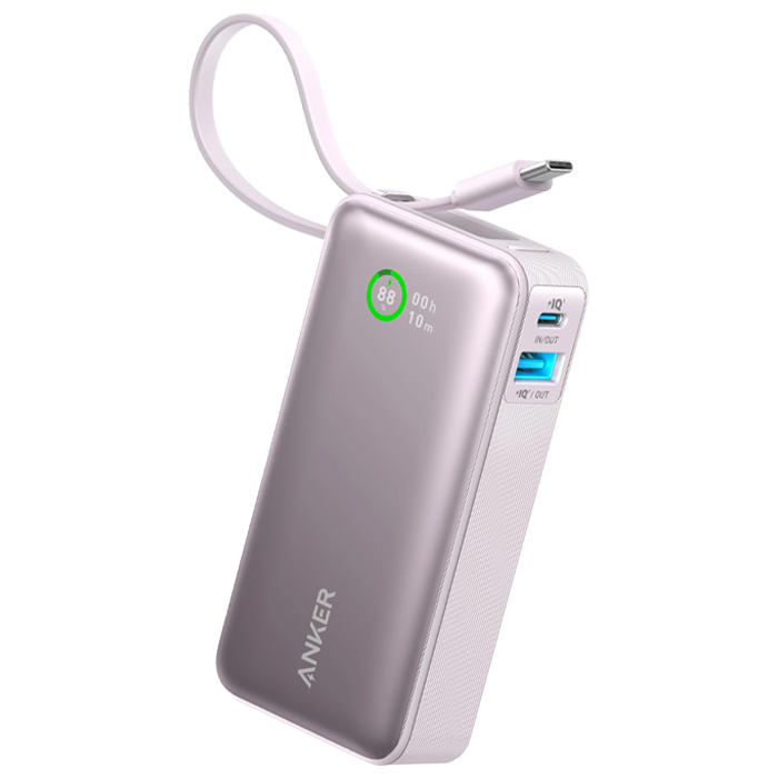رنگ بنفش پاوربانک انکر 30W مدل Nano Power Bank A1259