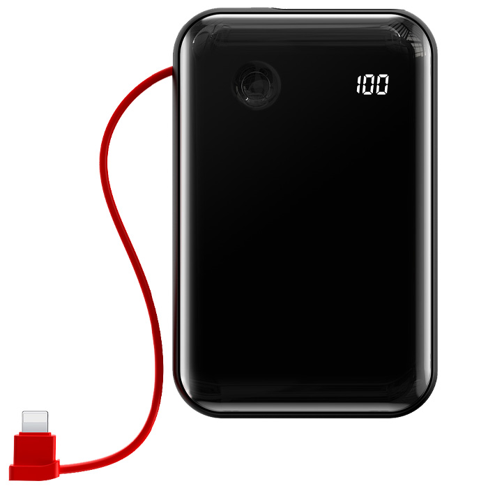 نمای روبرو پاوربانک بیسوس 15W مدل PPXF-E09 Mini S Digital Display