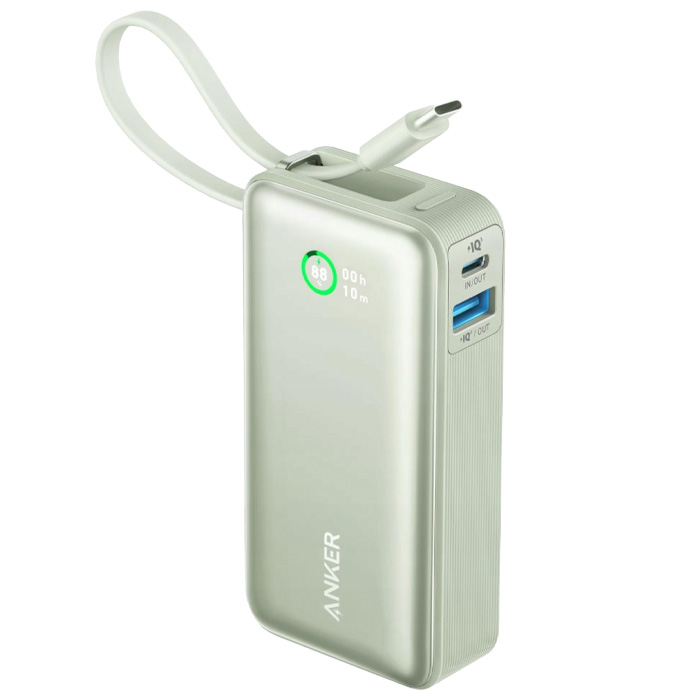 نمای کناری پاوربانک انکر 30W مدل Nano Power Bank A1259