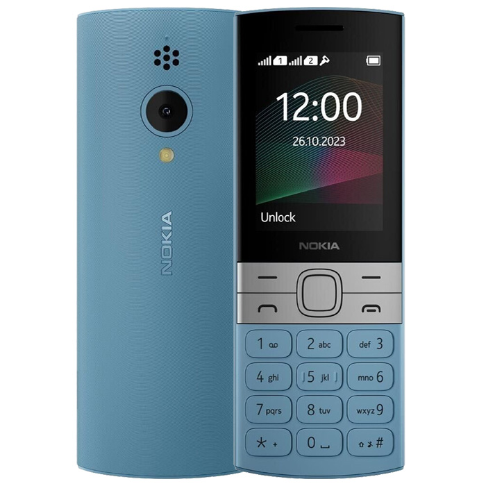 رنگ آبی گوشی موبایل نوکیا Nokia 150 3G 2023 (TA-1582)