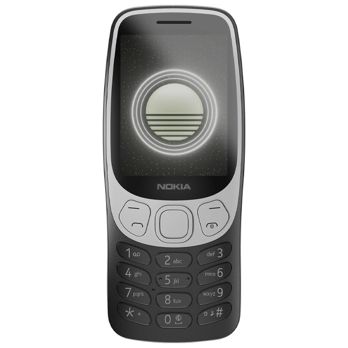 نمای روبرو گوشی موبایل نوکیا Nokia 3210 4G 2024 (TA-1618) در رنگ مشکی