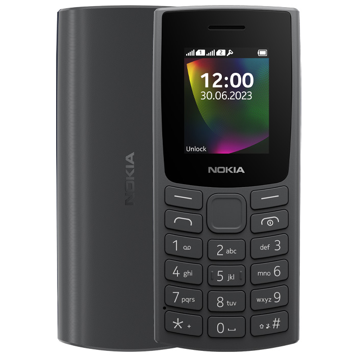رنگ مشکی گوشی موبایل نوکیا Nokia 106 2G 2023 (TA-1564)