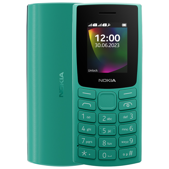 رنگ سبز گوشی موبایل نوکیا Nokia 106 2G 2023 (TA-1564)