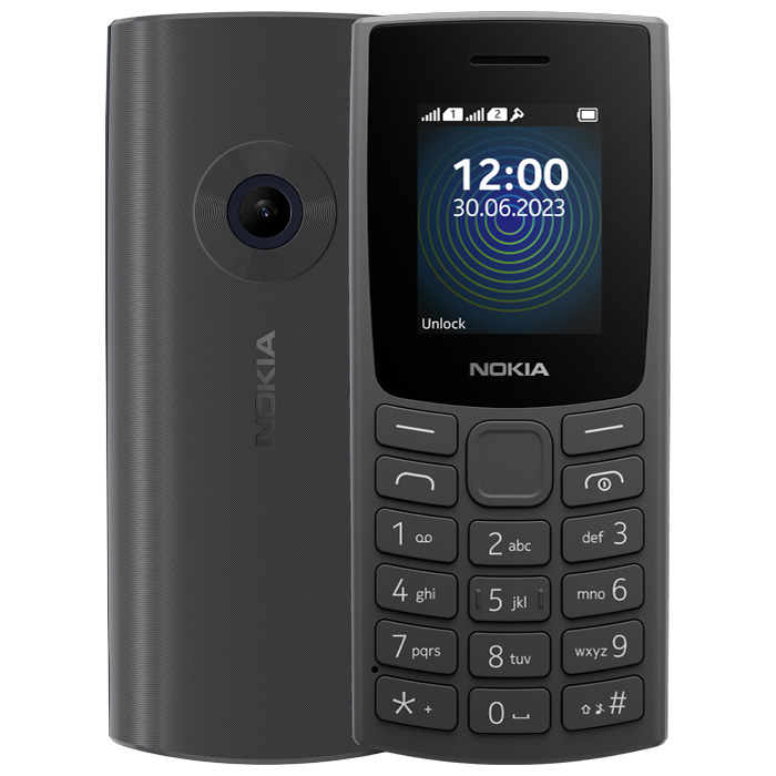 رنگ مشکی گوشی موبایل نوکیا Nokia 110 2023 (TA-1567)