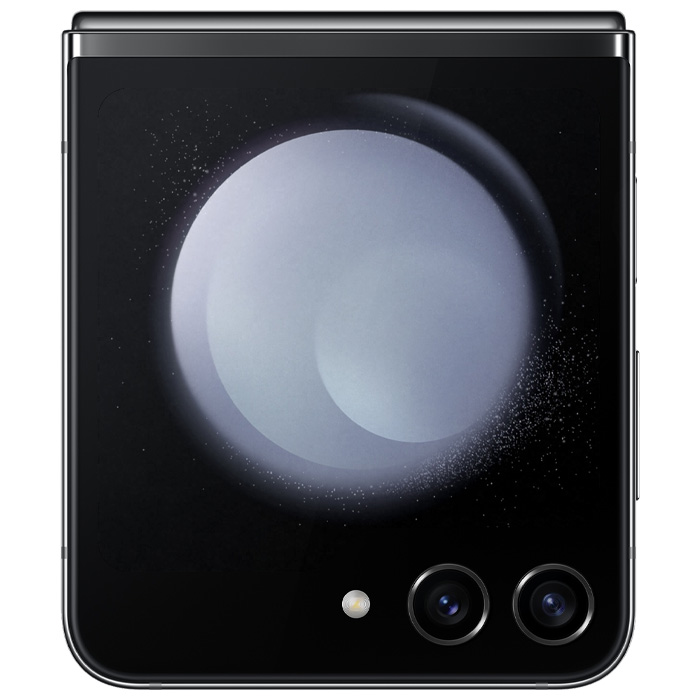 صفجه نمایش پشتی گوشی موبایل سامسونگ Galaxy Z Flip 5 5G در رنگ گرافیتی
