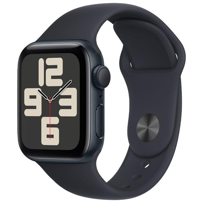 رنگ مشکی ساعت هوشمند اپل مدل Apple Watch SE 2nd Gen 40mm GPS