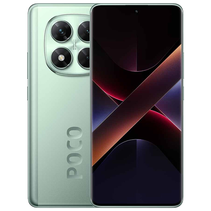 رنگ سبز گوشی موبایل شیائومی Poco X7 5G