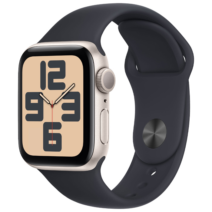 رنگ طلایی ساعت هوشمند اپل مدل Apple Watch SE 2nd Gen 40mm GPS