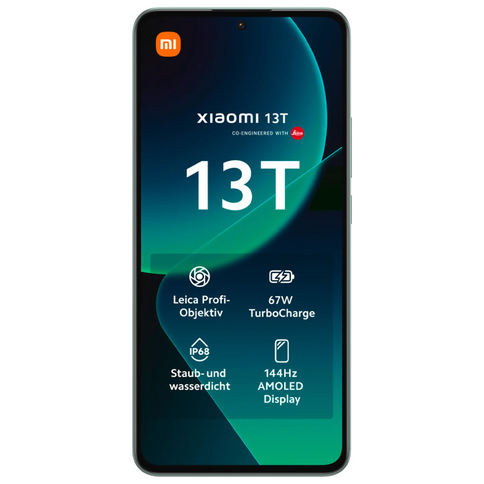 صفحه نمایش گوشی موبایل شیائومی Xiaomi 13T 5G در رنگ سبز