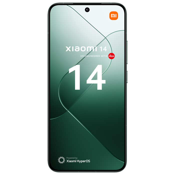 صفحه نمایش گوشی موبایل شیائومی Xiaomi 14 5G در رنگ سبز