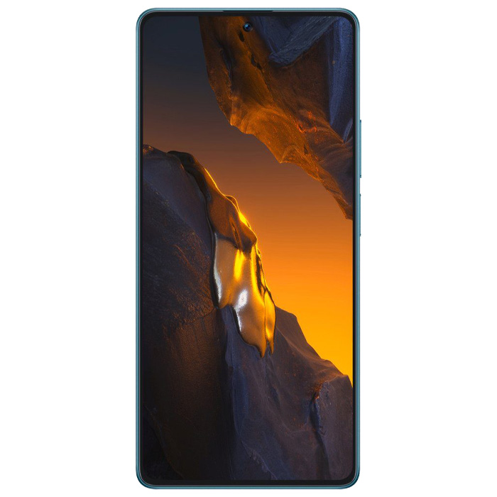 صفحه نمایش گوشی موبایل شیائومی Poco F5 5G در رنگ آبی
