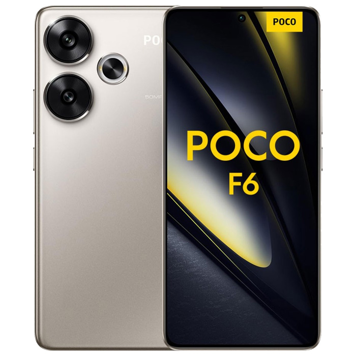 رنگ تیتانیومی گوشی موبایل شیائومی Poco F6 5G