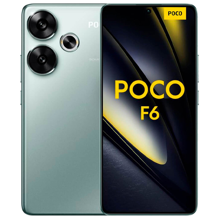 رنگ سبز گوشی موبایل شیائومی Poco F6 5G