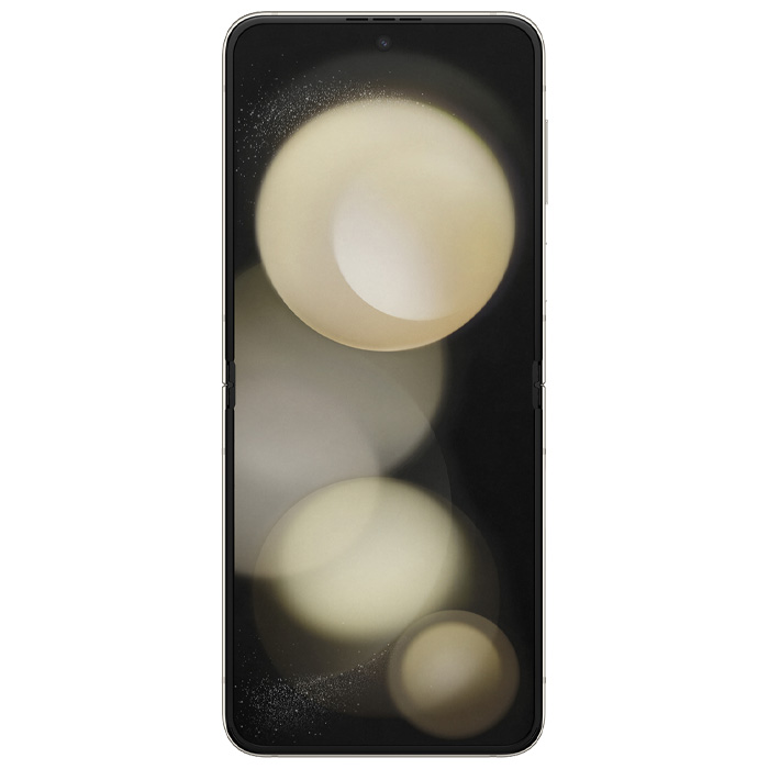 صفحه نمایش اصلی گوشی موبایل سامسونگ Galaxy Z Flip 5 5G در رنگ Cream