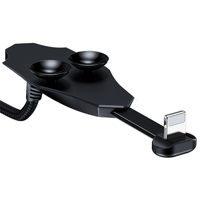 نمای پشتی کابل بیسوس لایتنینگ مدل Colorful Suction Mobile Game CALXA-B01