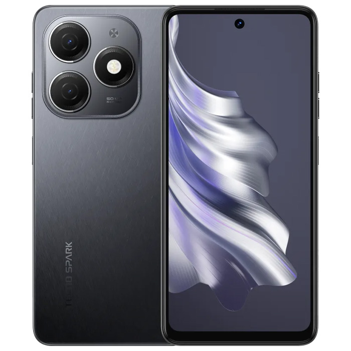 رنگ Gravity Black گوشی موبایل تکنو مدل Spark 20