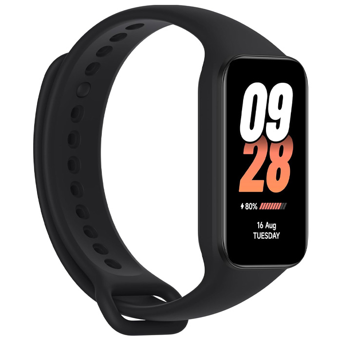 رنگ مشکی مچ بند هوشمند شیائومی مدل Mi Smart Band 8 Active M2302B1