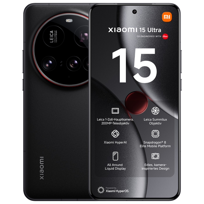رنگ مشکی گوشی موبایل شیائومی Xiaomi 15 Ultra 5G