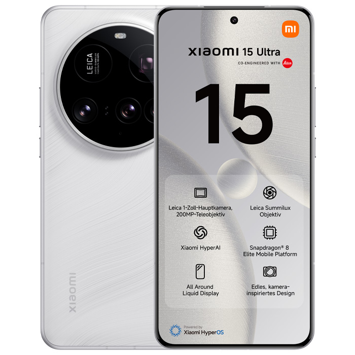 رنگ سفید گوشی موبایل شیائومی Xiaomi 15 Ultra 5G