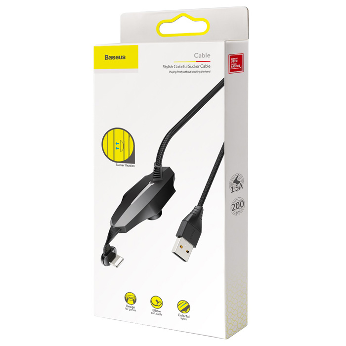 بسته بندی کابل بیسوس لایتنینگ مدل Colorful Suction Mobile Game CALXA-B01