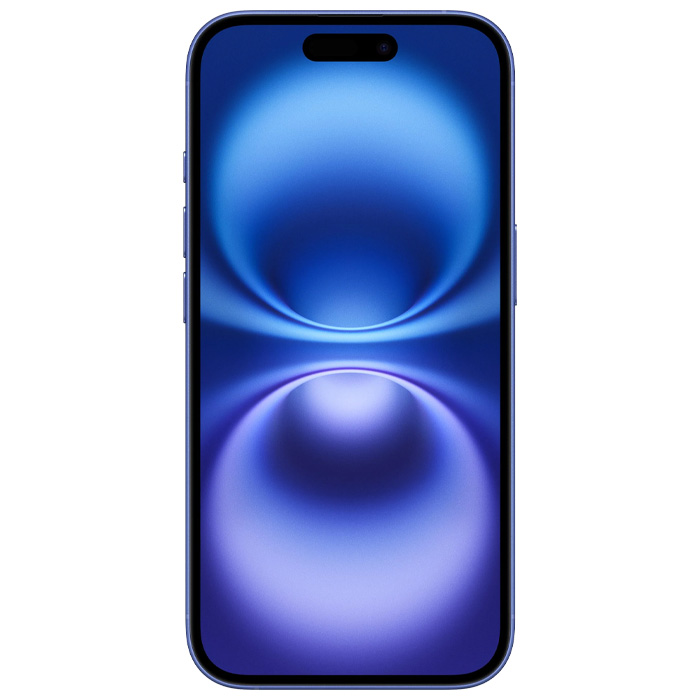 صفحه نمایش گوشی موبایل اپل iPhone 16 با حافظه 128 گیگابایت در رنگ آبی