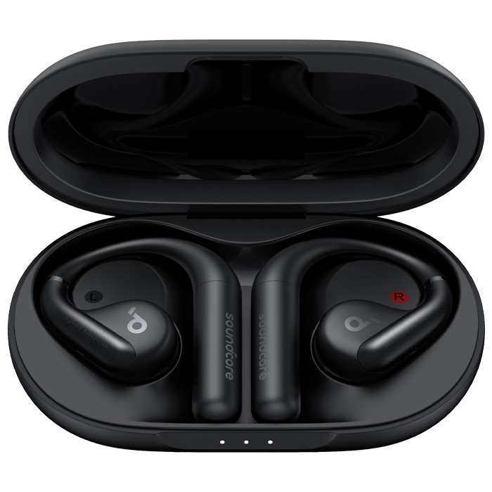 نمای بالای هدفون بلوتوثی انکر مدل SoundCore AeroFit A3872 در رنگ مشکی