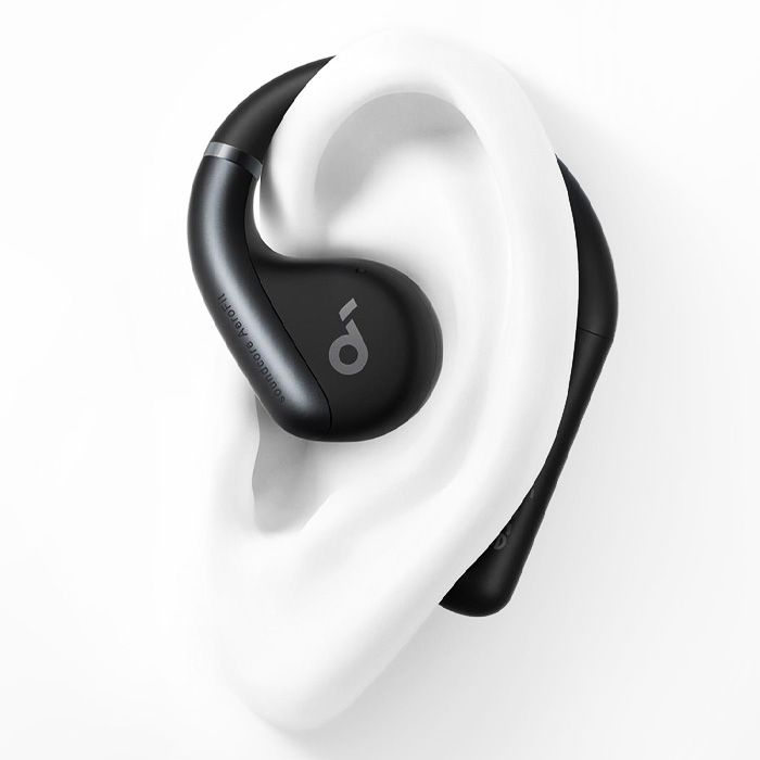 نمای درون گوش هدفون بلوتوثی انکر مدل SoundCore AeroFit A3872 در رنگ مشکی