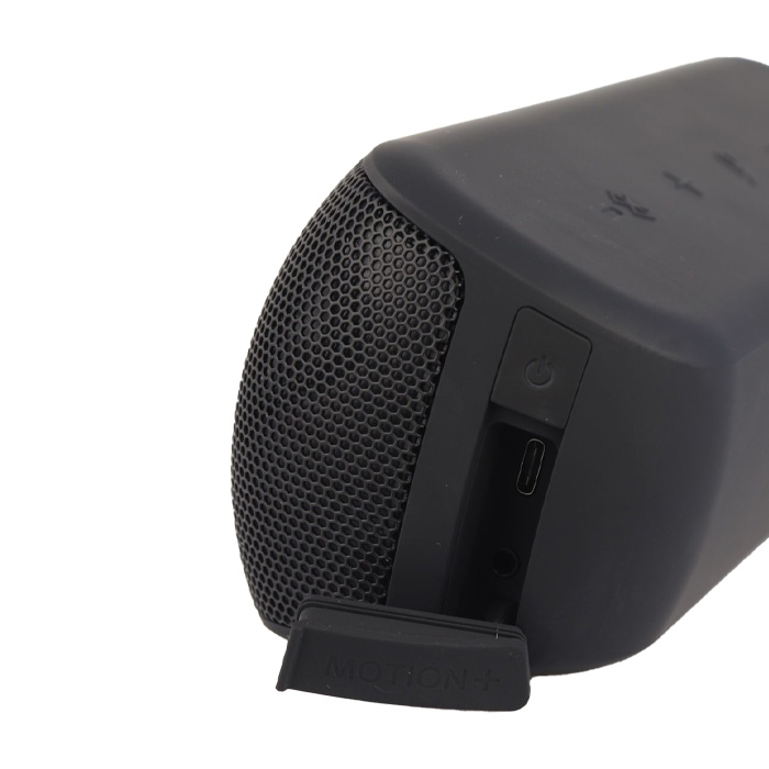 نمای کناری اسپیکر بی سیم همراه انکر مدل Soundcore Motion Plus A3116 در رنگ مشکی