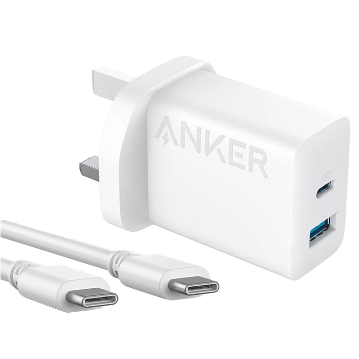 رنگ سفید شارژر همراه 20W انکر مدل Select Charger B2348