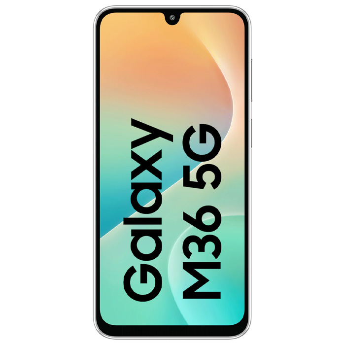 صفحه نمایش گوشی موبایل سامسونگ Galaxy M36 5G در رنگ سبز