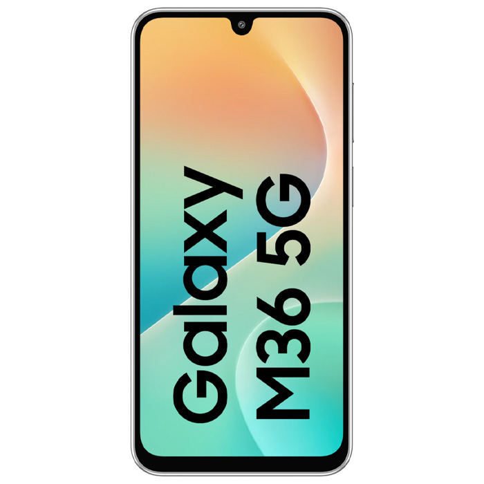 صفحه نمایش گوشی موبایل سامسونگ Galaxy M36 5G در رنگ نارنجی