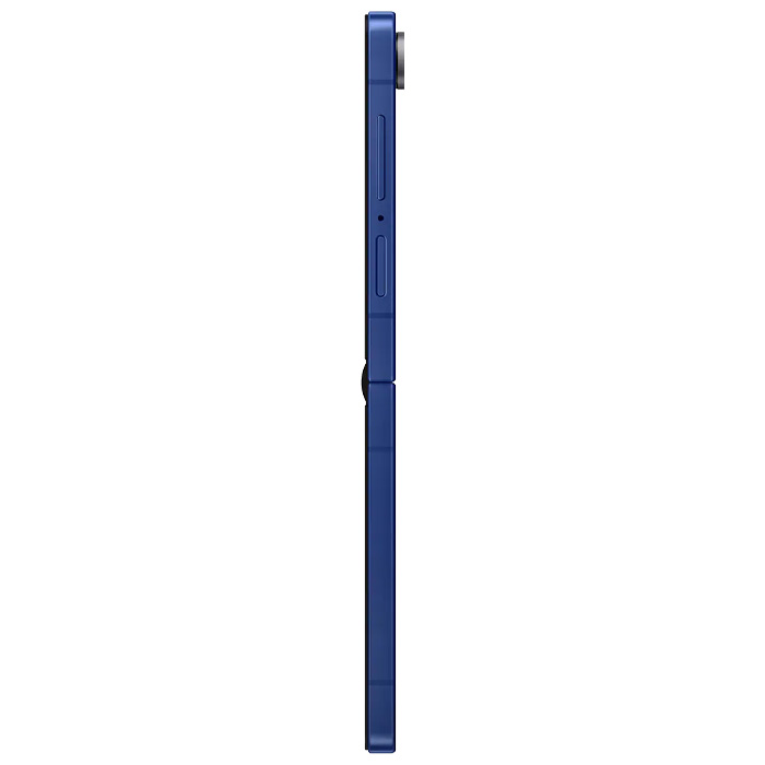 نمای کناری گوشی موبایل سامسونگ Galaxy Z Flip 7 5G در رنگ آبی
