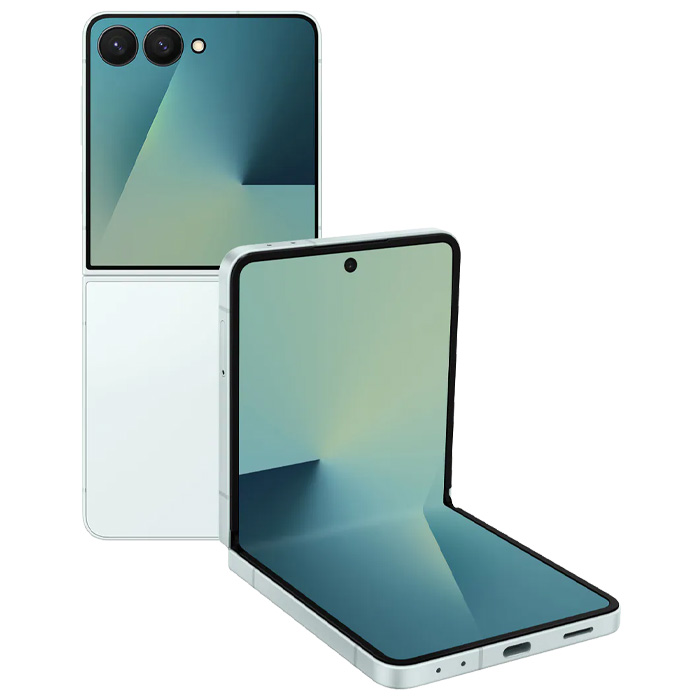 رنگ نعنایی گوشی موبایل سامسونگ Galaxy Z Flip 7 5G