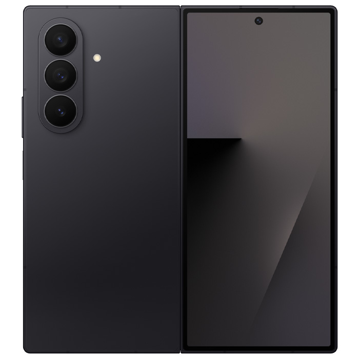قاب پشتی گوشی موبایل سامسونگ Galaxy Z Fold 7 5G در حالت باز در رنگ مشکی
