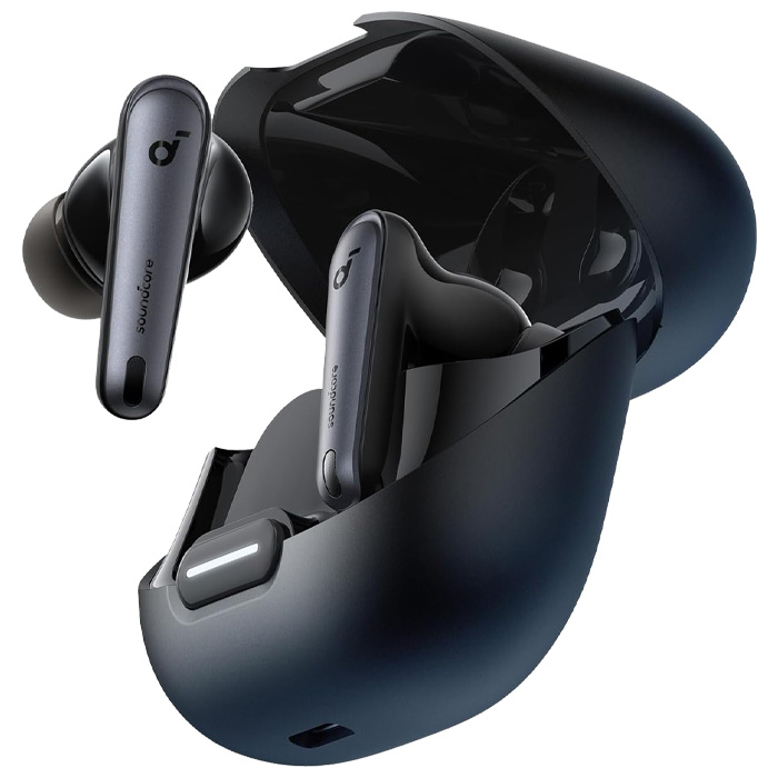 نمای کناری کیس شارژ هندزفری بلوتوثی انکر مدل SoundCore Liberty 4 NC A3947