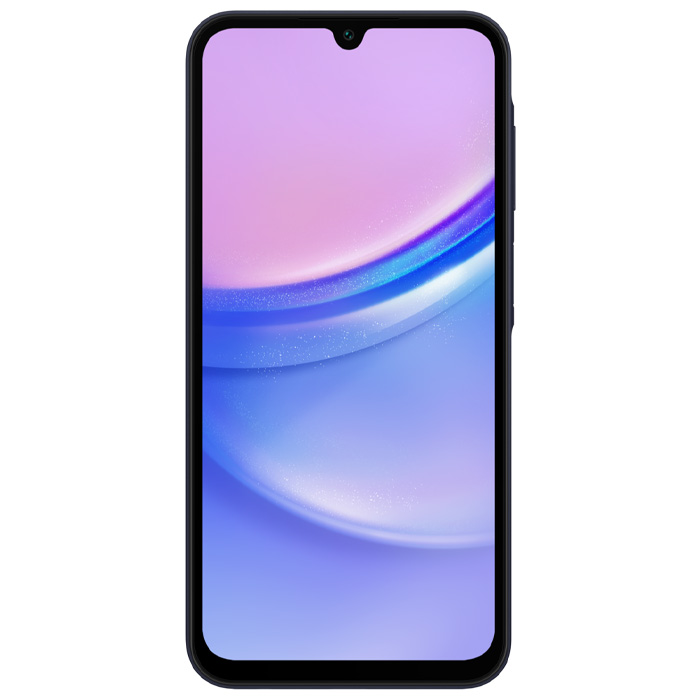 صفحه نمایش گوشی موبایل سامسونگ Galaxy A15 در رنگ سرمه‌ای