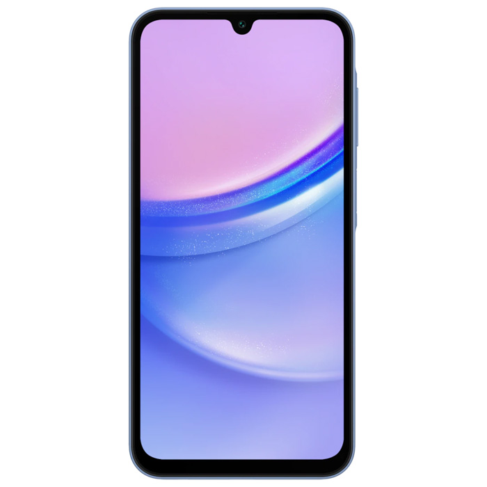 صفحه نمایش گوشی موبایل سامسونگ Galaxy A15 در رنگ آبی