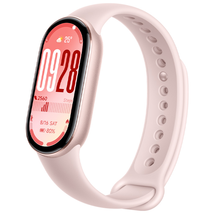 رنگ صورتی مچ بند هوشمند شیائومی مدل Mi Smart Band 10 M2459B1