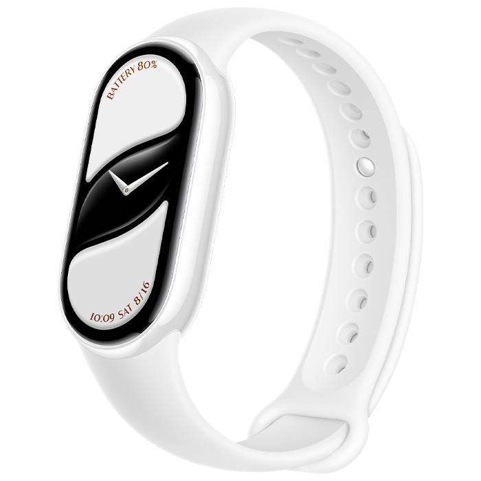 رنگ سفید مچ بند هوشمند شیائومی مدل Mi Smart Band 10 M2459B1