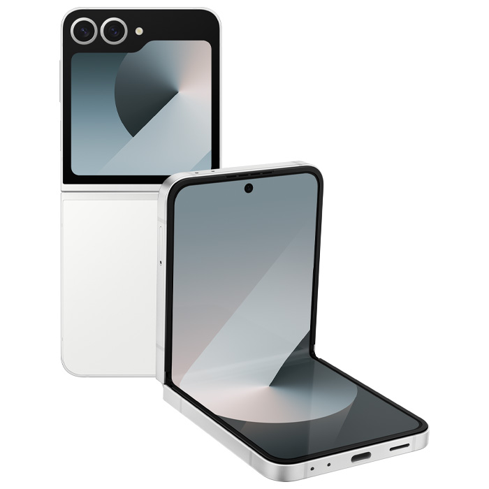 رنگ سفید گوشی موبایل سامسونگ Galaxy Z Flip 6 5G