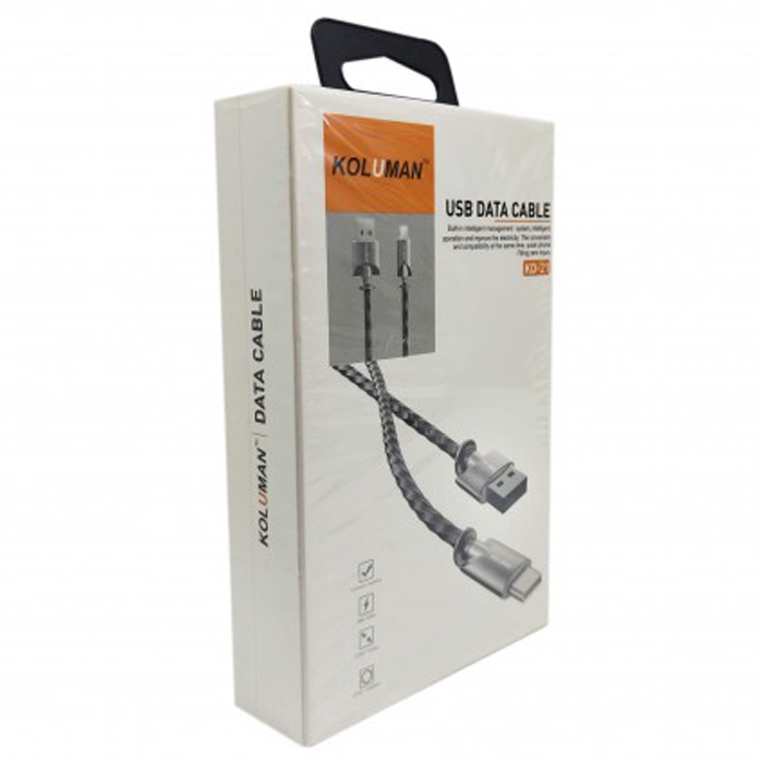 بسته بندی کابل کلومن تایپ سی مدل KD-21 USB-C to USB Cable