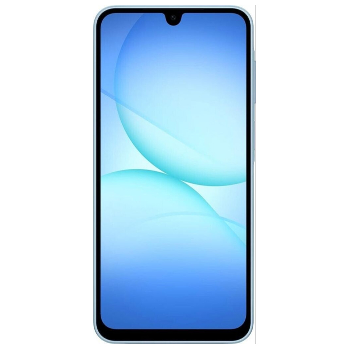 صفحه نمایش گوشی موبایل سامسونگ Galaxy A17 در رنگ آبی کمرنگ