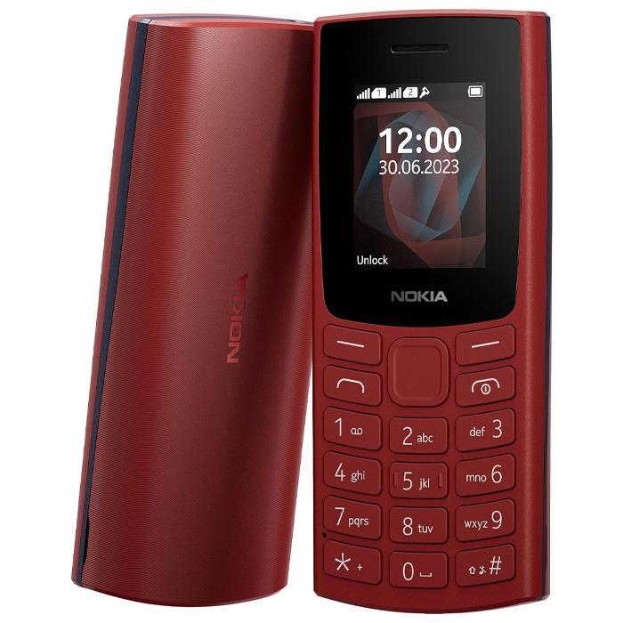 گوشی موبایل نوکیا Nokia 105 2G 2023 (TA-1557) دو سیم کارت در رنگ قرمز