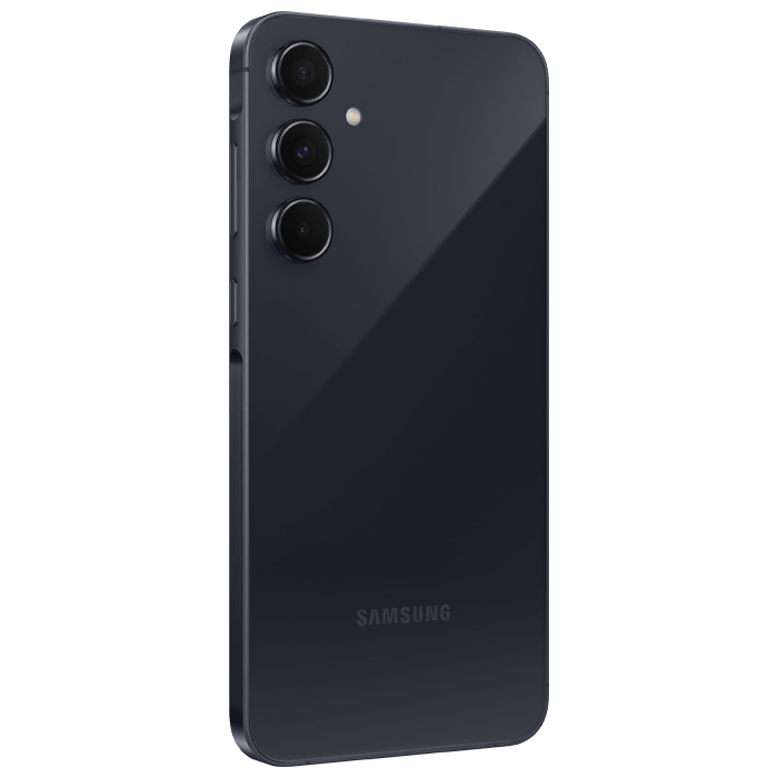 صفحه نمایش گوشی موبایل سامسونگ Galaxy A55 5G در رنگ سرمهای