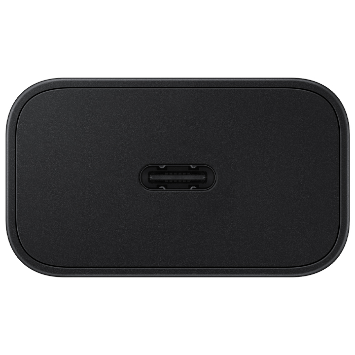 نمای درگاه تایپ سی شارژر همراه 25W سامسونگ مدل EP-T2510 در رنگ مشکی