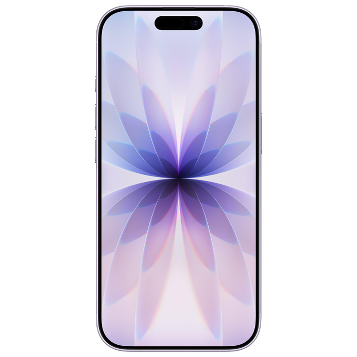 صفحه نمایش گوشی موبایل اپل iPhone 17 در رنگ بنفش