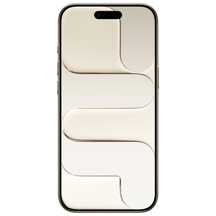 صفحه نمایش گوشی موبایل اپل iPhone 17 Air  در رنگ طلایی